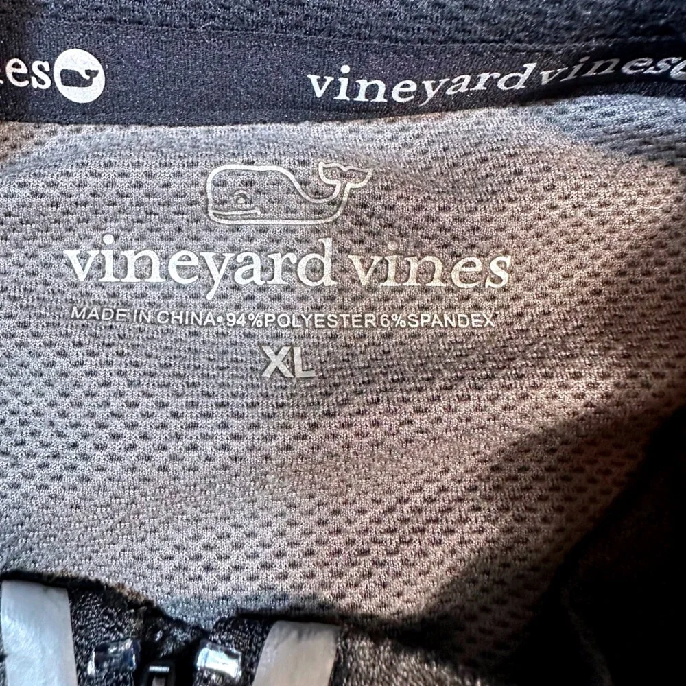 Vineyard Vines 1/4 Zip Pullover Mens XL Gray Performance Chest Pocket 1K2297
